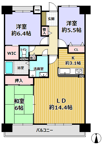 三田ペレナヒルズＣ棟