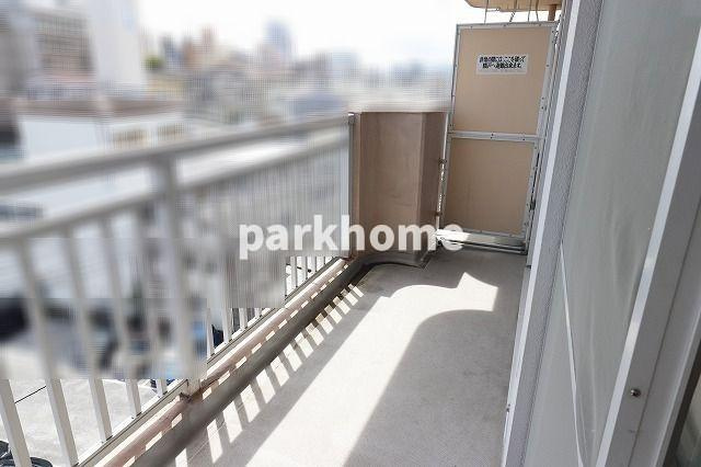 啓和ハイツのバルコニー|陽当たり良好なバルコニーです