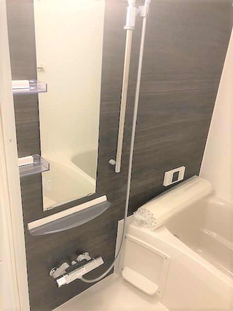 D-room F.京町の浴室|日々の疲れを癒すお風呂付です