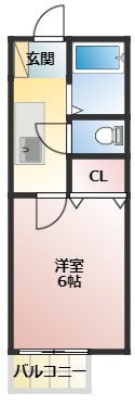 【間取り】 | TJ水尻Ｂ