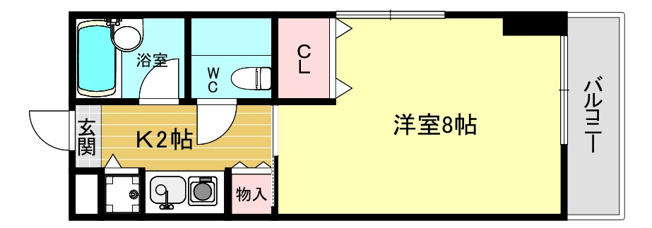 【間取り】 | ＥＬ・ＶＩＧＯＬ北口
