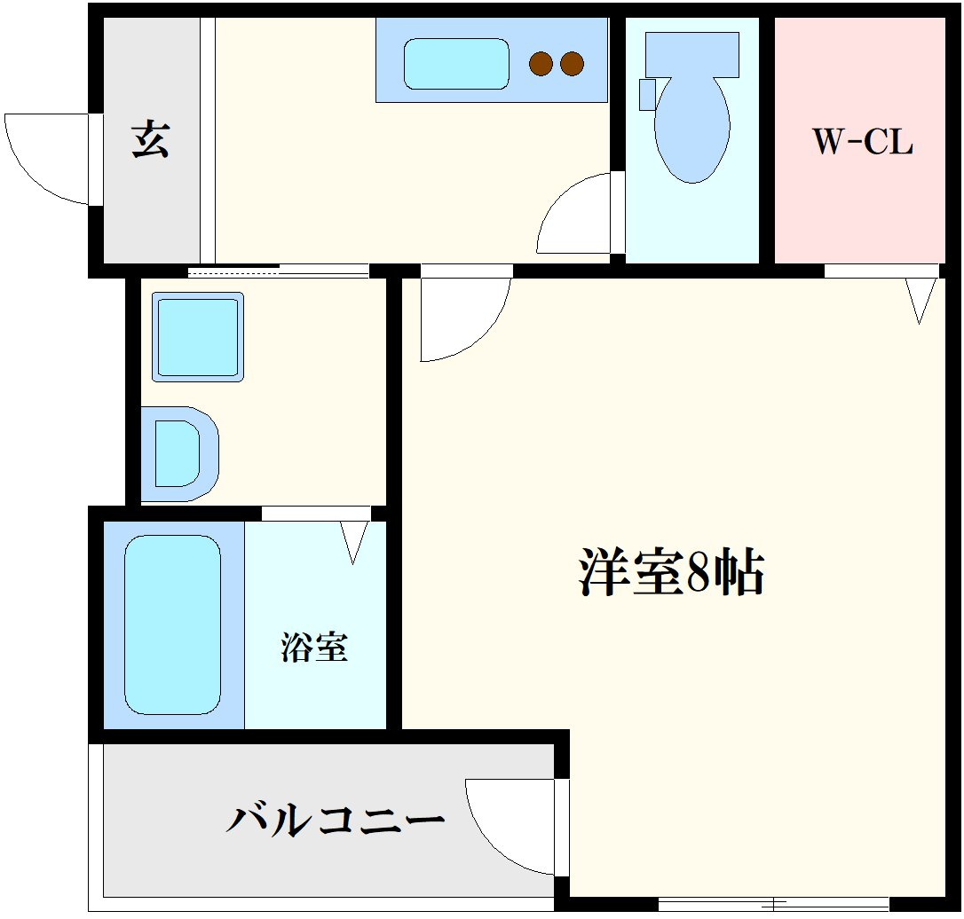 フジパレス深江橋南Ⅱ番館の間取り