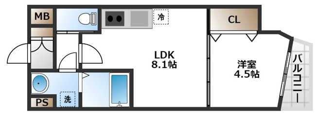 【間取り】 | ディア・中桜塚