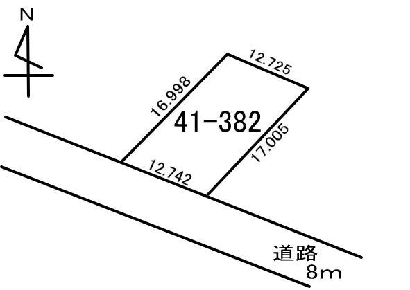 白老町石山41-382　土地