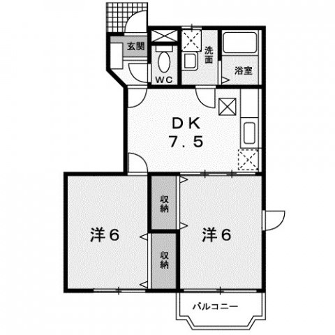 【間取り】 | レジーナ弐番館