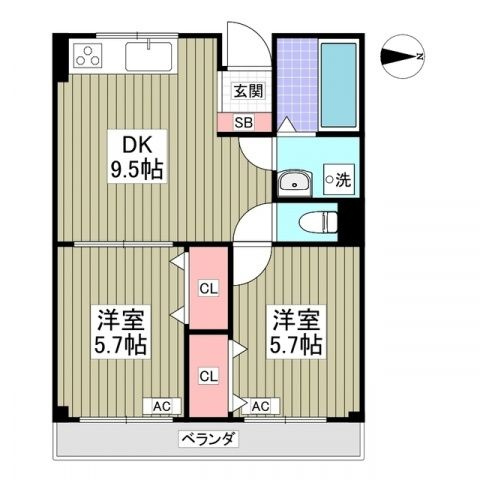 プライムヒルガーデンの間取り