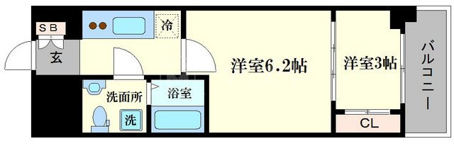 ラシュレエグゼ本町の間取り