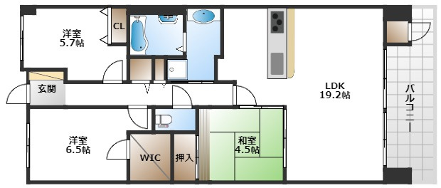 【間取り】 | ワコーレ吹田竹見台マスターズレジデンス