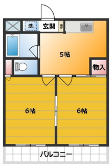 【間取り】 | 第2ホワイトハイツ