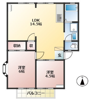 【間取り】 | ウィンディアTOMY 　A