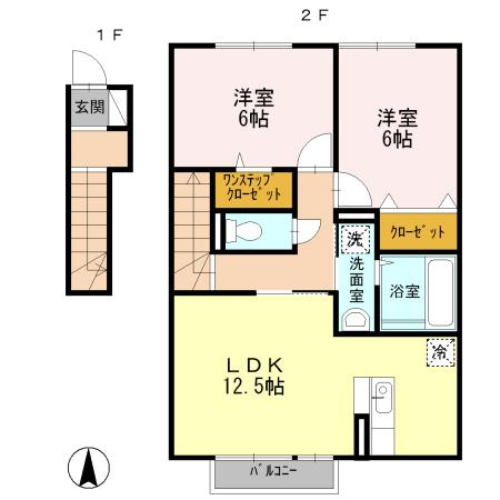 カーミー・芳川　Ａ棟の間取り