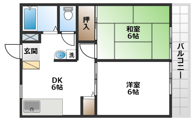 【間取り】 | ハイツパークサイド