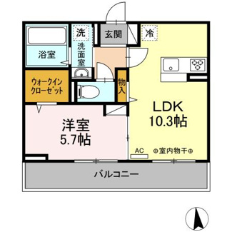 【間取り】 | クレール(西条)
