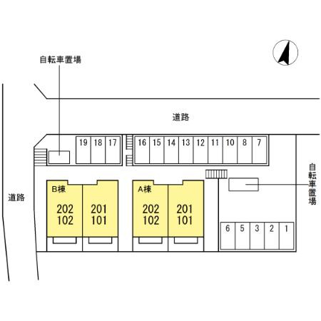 アイリスBの区画図