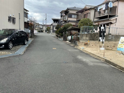 【前面道路含む現地写真】 | 城陽市富野南清水　売土地