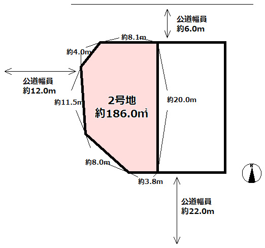 三田市けやき台６丁目２号地　土地