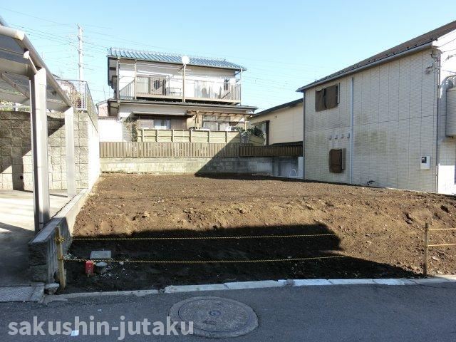 八千代台東２丁目　売地の外観|八千代台東２丁目　売地　約３６坪　更地　建築条件なし　南西側４ｍ私道　間口約９ｍ
