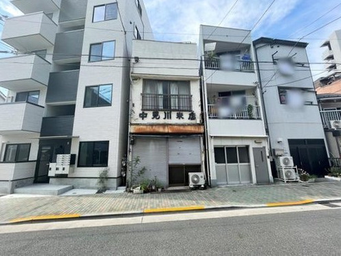 台東区日本堤２丁目の売地の前面道路含む現地写真