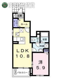【間取り】 | パークサイド　トリイ　Ⅰ