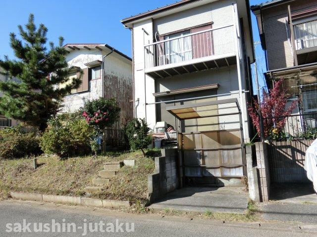 八千代台東６丁目　売地の外観|八千代台東６丁目　売地　古家あり（現況渡し）建築条件なし　北西×南東の二方道路　