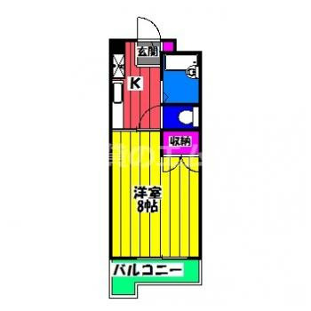 【間取り】 | サニーピア竹下 | サニーピア竹下の間取り