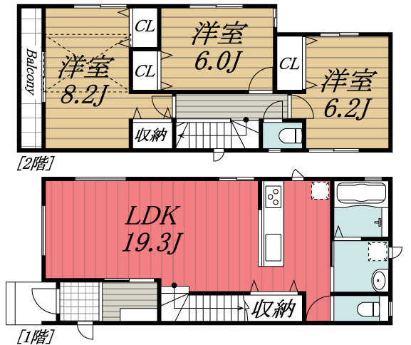【間取り】 | Kolet千城台北