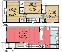【間取り】 | Kolet千城台北
