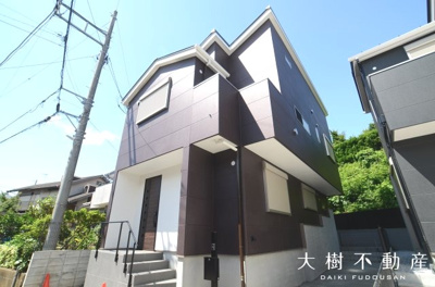 【外観】 | 海老名市国分北1丁目  新築戸建て　全２棟　【仲介手数料無料】 | 建物完成しました！！内見可能です♪