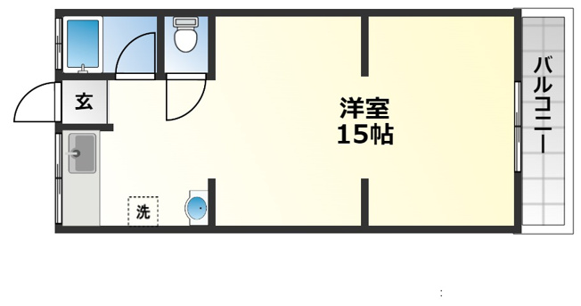【間取り】 | フラット口ノ川