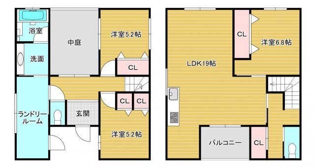 はつが野４丁目一戸建ての間取り