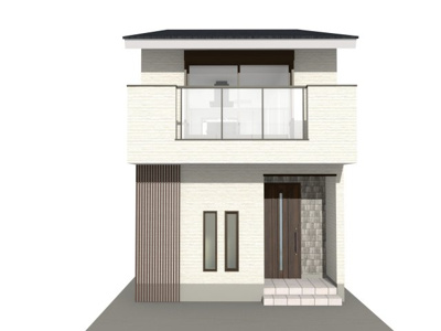 【外観パース】 | 浄土寺真如町　新築戸建【2023年2月完成予定】