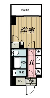 シエルブラン千葉駅前の間取り