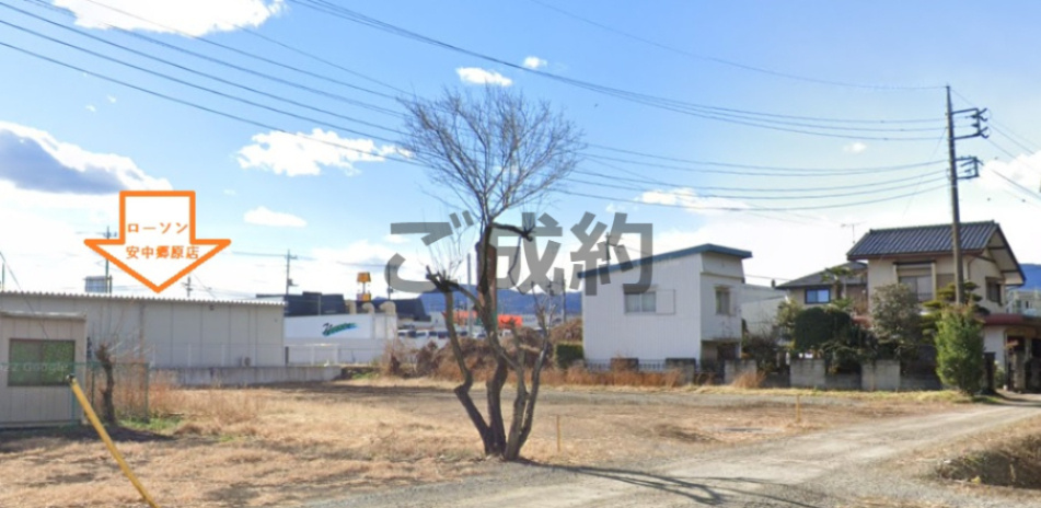 安中市郷原の売地の外観
