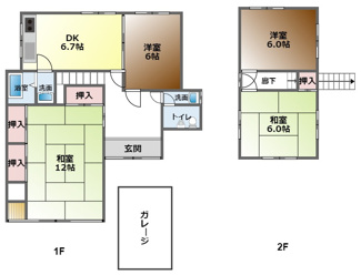 【間取り】 | 真野大野①貸倉庫