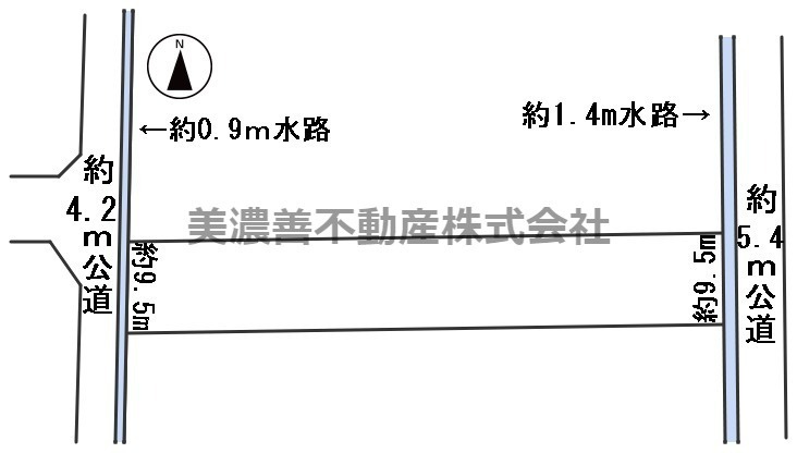 ５９９９７　大垣市赤坂町土地の区画図