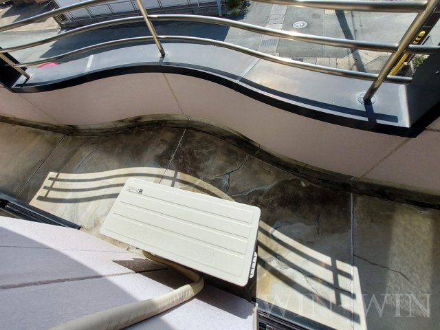 ルシード黒下のバルコニー