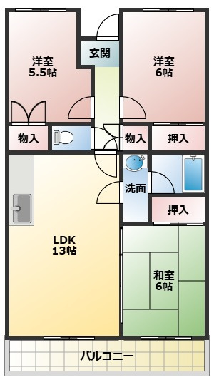 【間取り】 | 土山ハイツ