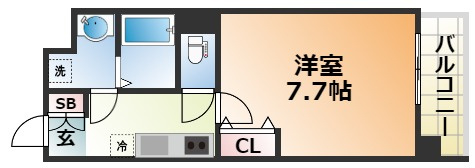 LIVIAZ　KOBE　CRESTの間取り