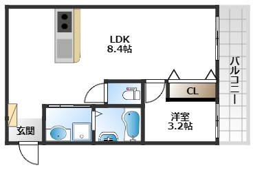 【間取り】 | ネオメゾン大野