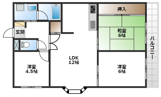 【間取り】 | サンワード緑地