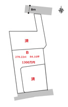 高崎市東中里町売地　Ｂの画像