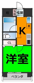 仲介手数料0！！スカイコート天塚の間取り