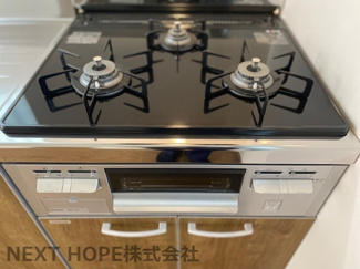 【キッチン】 | 尼崎市昭和通 | ガス３コ口コンロでお料理もスピーディーに仕上がりますね(^^)