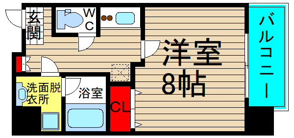 ウエンズ阿波座西の間取り