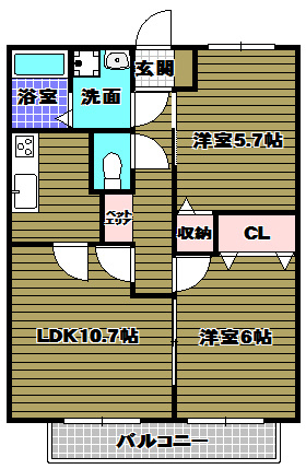 エスポワールの間取り