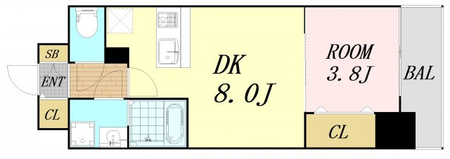 RPレジデンス都島　仲介手数料無料の間取り