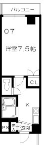 サンリーベ衣笠の間取り