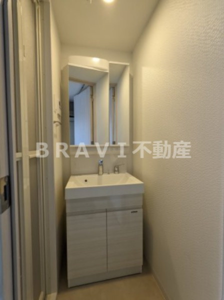 S-RESIDENCE堺筋本町Uno（エスレジデンスサカイスジホンマチウーノ）　BRAVI不動産の独立洗面台