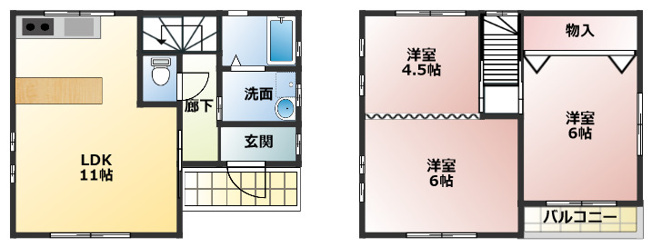 【間取り】 | 役知町戸建て