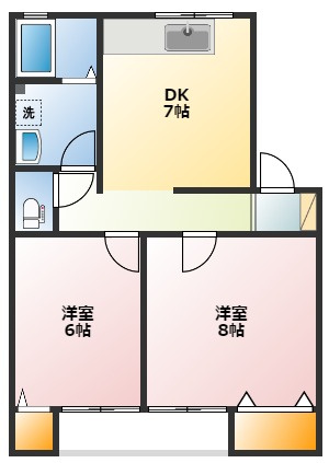 アクティブシティ高屋　Ａ棟の間取り